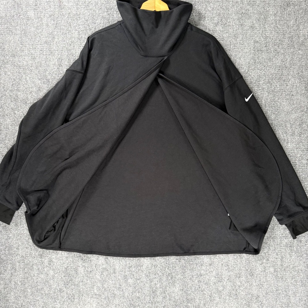 Nike Maternity Dri-FIT Reversible Nursing Pullover Women's XL Black Sweatshirt